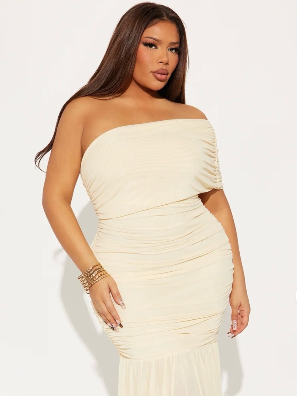 Ellen Mesh Maxi Dress - Butter Yellow